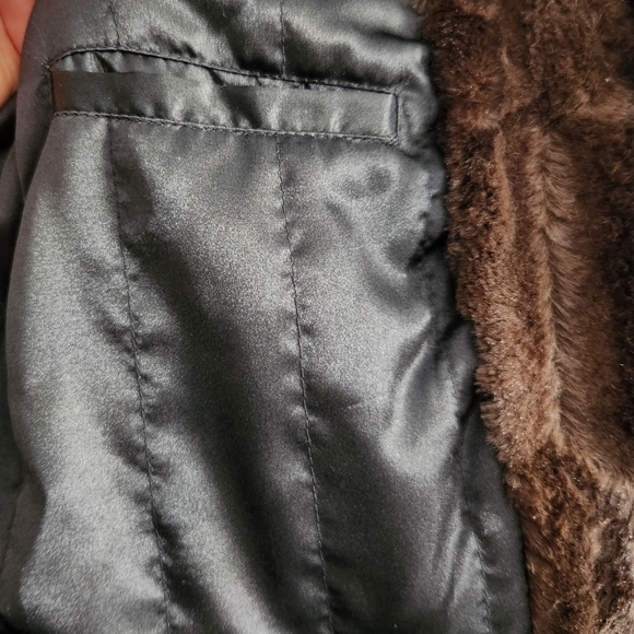 Adrienne Landau Brown Faux Fur Vest Womens Size M Vintage 90s - Picture 11 of 14